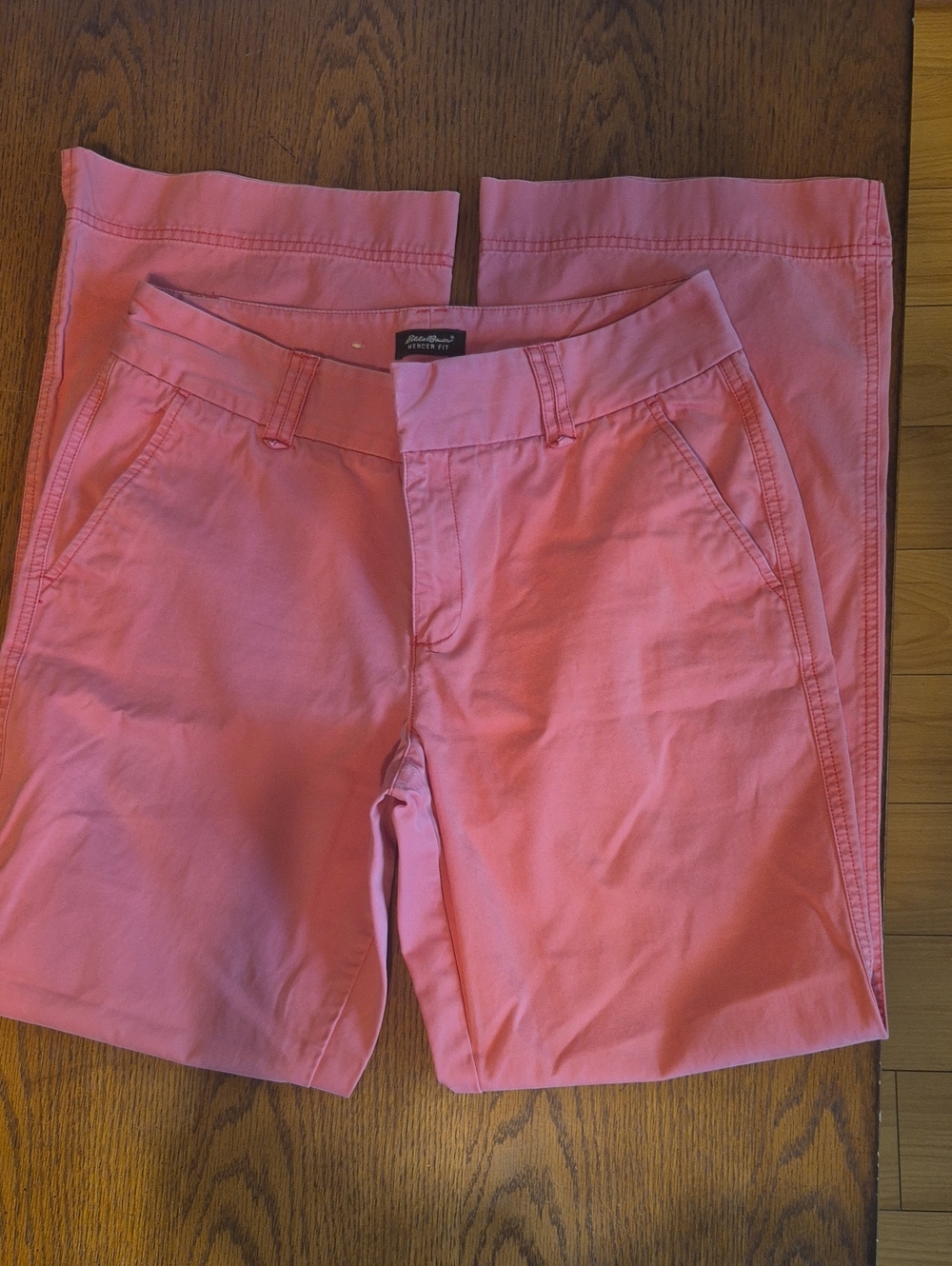 Eddie Bauer Pink/peach Wide-Leg Pants Mercer Fit Size 8